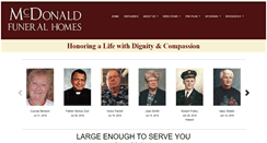 Desktop Screenshot of mcdonaldfunerals.com